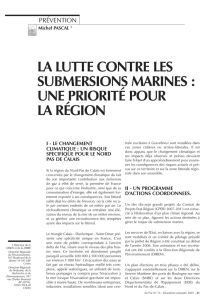 la lutte contre les submersions marines : une priorité pour la région