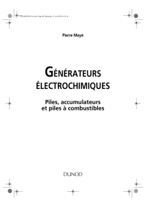 Générateurs électrochimiques