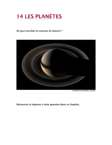 De quoi sont faits les anneaux de Saturne ?