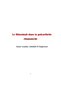 Le rituximab dans la polyarthrite rhumatoïde