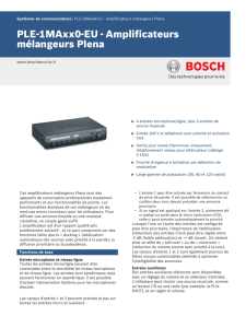 PLE-1MAxx0-EU - Amplificateurs mélangeurs Plena