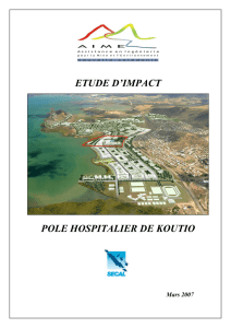 ETUDE D`IMPACT POLE HOSPITALIER DE KOUTIO