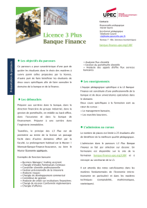 Licence 3 Plus Banque Finance - banque-finance