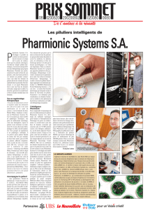 Les piluliers intelligents de Pharmionic systems SA