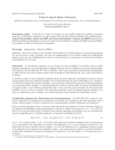 Institut de Mathématiques de Marseille 2016–2017 Projet de stage
