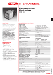 Manocontacteur électronique EDS 601