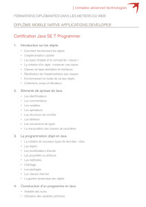 Certification Java SE 7 Programmer