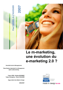 Le marketing mobile, une évolution du e-marketing 2.0