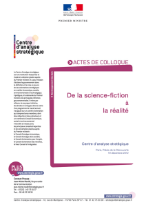 De la science-fiction la réalité - Les Archives de strategie.gouv.fr