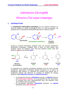 10. Nitration d`un noyau aromatique
