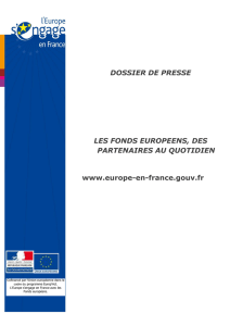 Dossier de presse générique Fonds européens