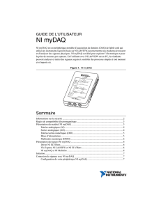 NI myDAQ - Guide de l`utilisateur