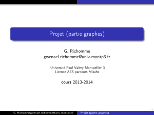 Projet (partie graphes) - Université Paul Valéry