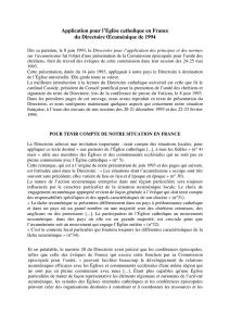 Application pour l8217Eglise catholique en France du directoire