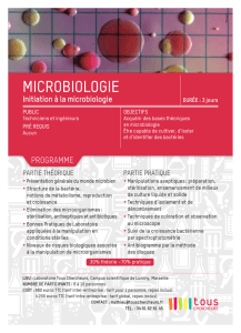 MicroBiologie - Tous Chercheurs