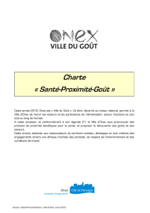 Charte « Santé-Proximité-Goût