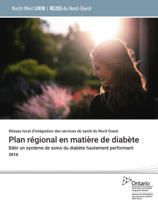 Plan régional en matière de diabète