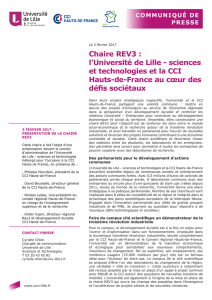Chaire REV3 - Université Lille 1