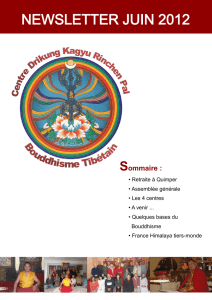newsletter juin 2012 - Drikung Kagyu Rinchen Pal