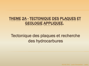 tectonique des plaques et geologie appliquee.