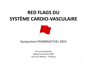 red flags du système cardio-vasculaire