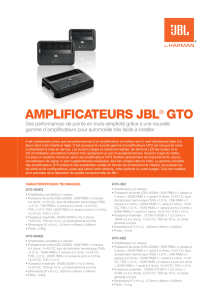 AMPLIFICATEURS JBL® GTO