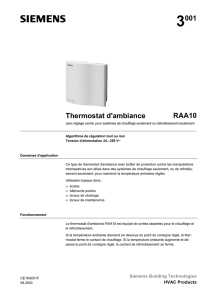 Thermostat d`ambiance RAA10