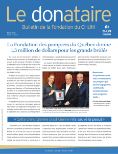 La Fondation des pompiers du Québec donne 1,3 million de dollars
