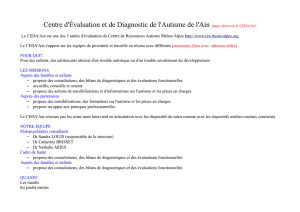 Centre d`Évaluation et de Diagnostic de l`Autisme de l`Ain (page