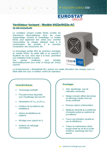 Ventilateur Ionisant - Modèle 6422e/6422e-AC