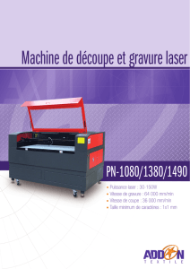 Machine de découpe et gravure laser