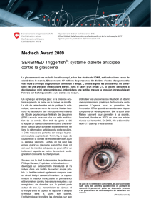 système d`alerte anticipée contre le glaucome