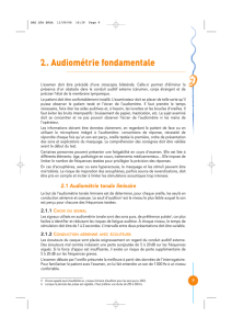 2. Audiométrie fondamentale - Société Française d`Audiologie