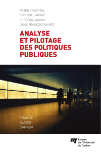 Analyse et pilotage des politiques publiques
