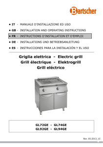 Griglia elettrica - Electric grill Grill électrique - Elektrogrill