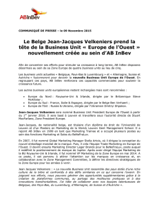 Le Belge Jean-Jacques Velkeniers prend la tête