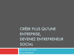 Entreprenariat social