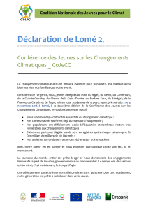 Déclaration de Lomé 2 - Organisation internationale de la