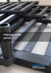 Plafonds actifs gemaCLIMA - Armstrong Metalldecken AG