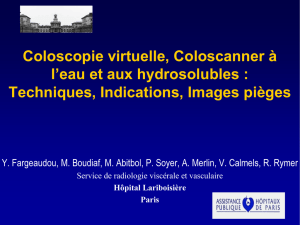 Coloscopie virtuelle, Coloscanner à l`eau et aux hydrosolubles