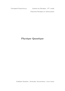 Cours Physique Quantique L3