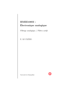 HMEE108M : Électronique analogique