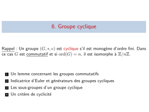 6. Groupe cyclique - UTC