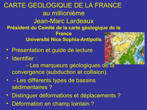 La carte géologique de la France au millionième - Planet