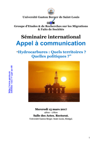 Appel à communication - Université Gaston Berger