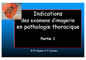 Indications Imagerie Thorax Partie 1