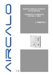 Thermostat 4 tubes électromécanique