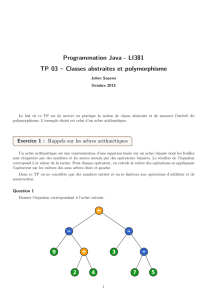 Programmation Java - LI381 TP 03 – Classes