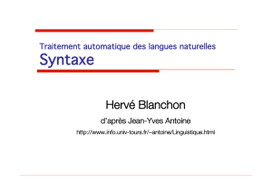 Syntaxe