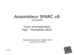 Assembleur SPARC v8